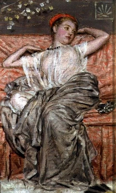 Studio di una figura drappeggiata